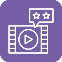 Movie Review Vector Icon