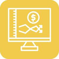 Online Stock Market Vector Icon