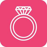 Diamond Ring Vector Icon