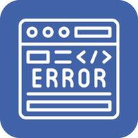 código error vector icono