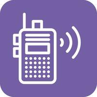 icono de vector de walkie-talkie