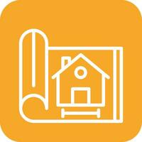 House Blueprint Vector Icon