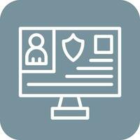 Criminal Database Vector Icon