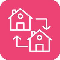 House Exchange Vector Icon