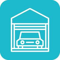 Car Garage Vector Icon