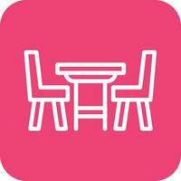 Dinner Table Vector Icon