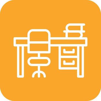 Study Table Vector Icon