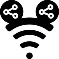 compartido Wifi vector icono vector icono