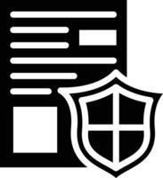 Secure Document Vector Icon Vector Icon