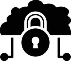 Cloud Lock Vector Icon