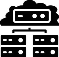 Cloud Database Vector Icon