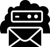 nube correo electrónico vector icono