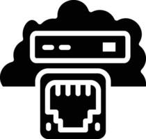 Cloud Ethernet Vector Icon