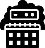 Cloud Calendar Vector Icon