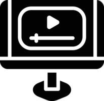 icono de vector de tutorial de vídeo