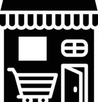 icono de vector de tienda