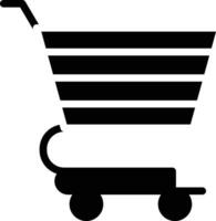 icono de vector de carrito de compras