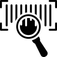 Barcode Search Vector Icon