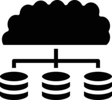 Cloud Database Vector Icon