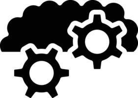 Cloud Settings Vector Icon