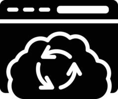 Cloud Sync Vector Icon