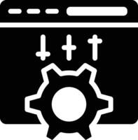 icono de vector de configuración de computadora