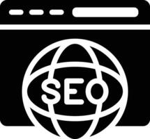 internacional seo vector icono