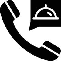 Order Food on Call Vector Icon
