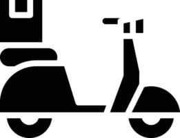 Delivery Bike Vector Icon