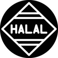 icono de vector halal