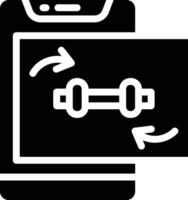 icono de vector de sincronización de datos