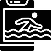 icono de vector de natación