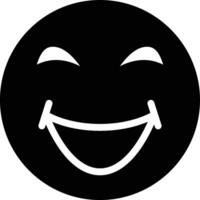 Grinning Squinting Face Vector Icon