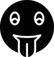 Face with Tongue Vector Icon