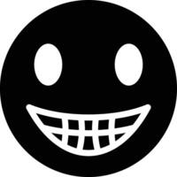 Beaming Face with Smiling Eyes Vector Icon