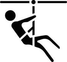 Zipline Vector Icon