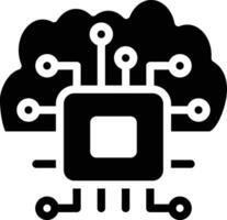 Cloud Based Architecture Vector Icon