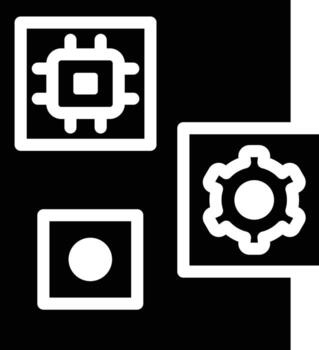 icono de vector de datos no estructurados