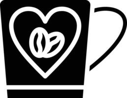 Heart Coffee Vector Icon