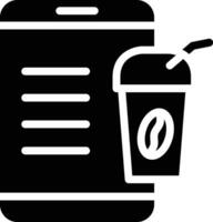 café móvil vector icono