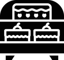 Cakes Showcase Vector Icon