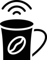 café Wifi vector icono