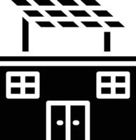 Eco Solar Home Vector Icon