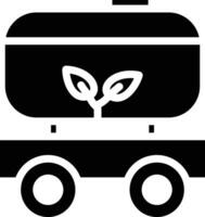 biocombustible tanque vector icono
