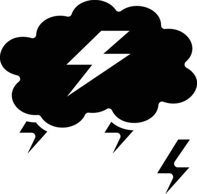 Thunderstorm Vector Icon