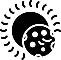 icono de vector de eclipse