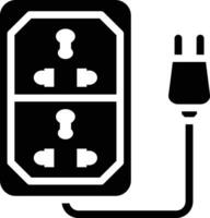 icono de vector de cable de extensión