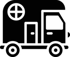 icono de vector de autocaravana