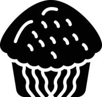 icono de vector de cupcake