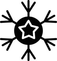 icono de vector de copo de nieve